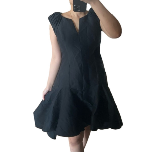 HALSTON Heritage Black Formal Hi Low Dress Size 4 NWT - Picture 1 of 7